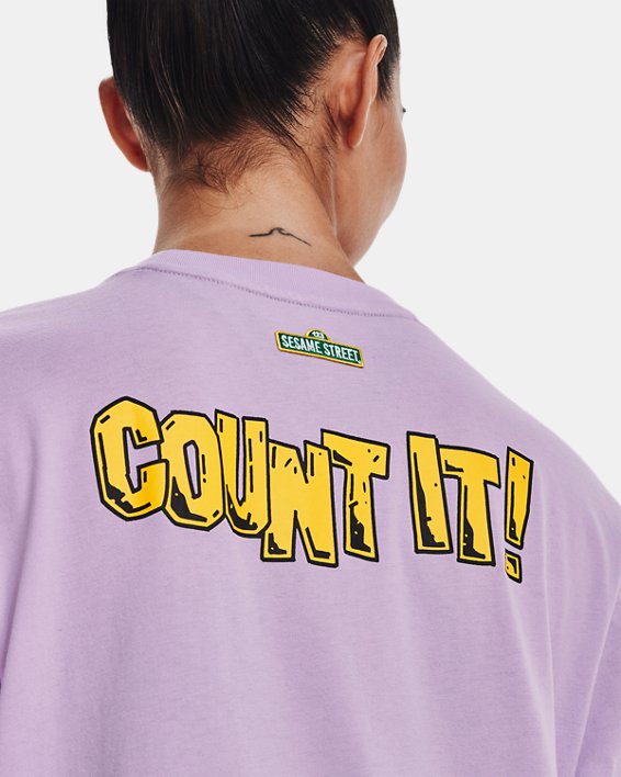 Women's Curry Count Short Sleeve T-Shirt, Purple, pdpMainDesktop image number 3